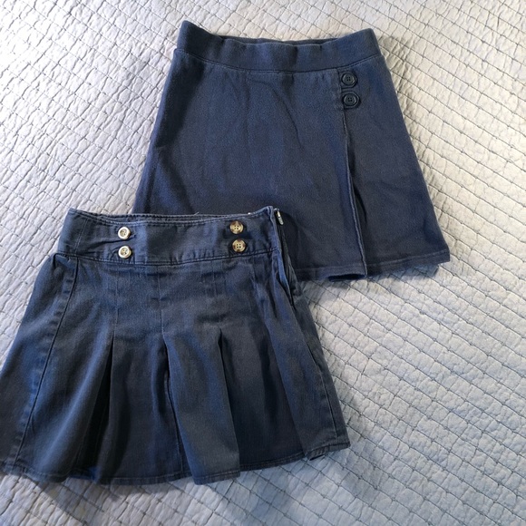 girls navy blue skirt